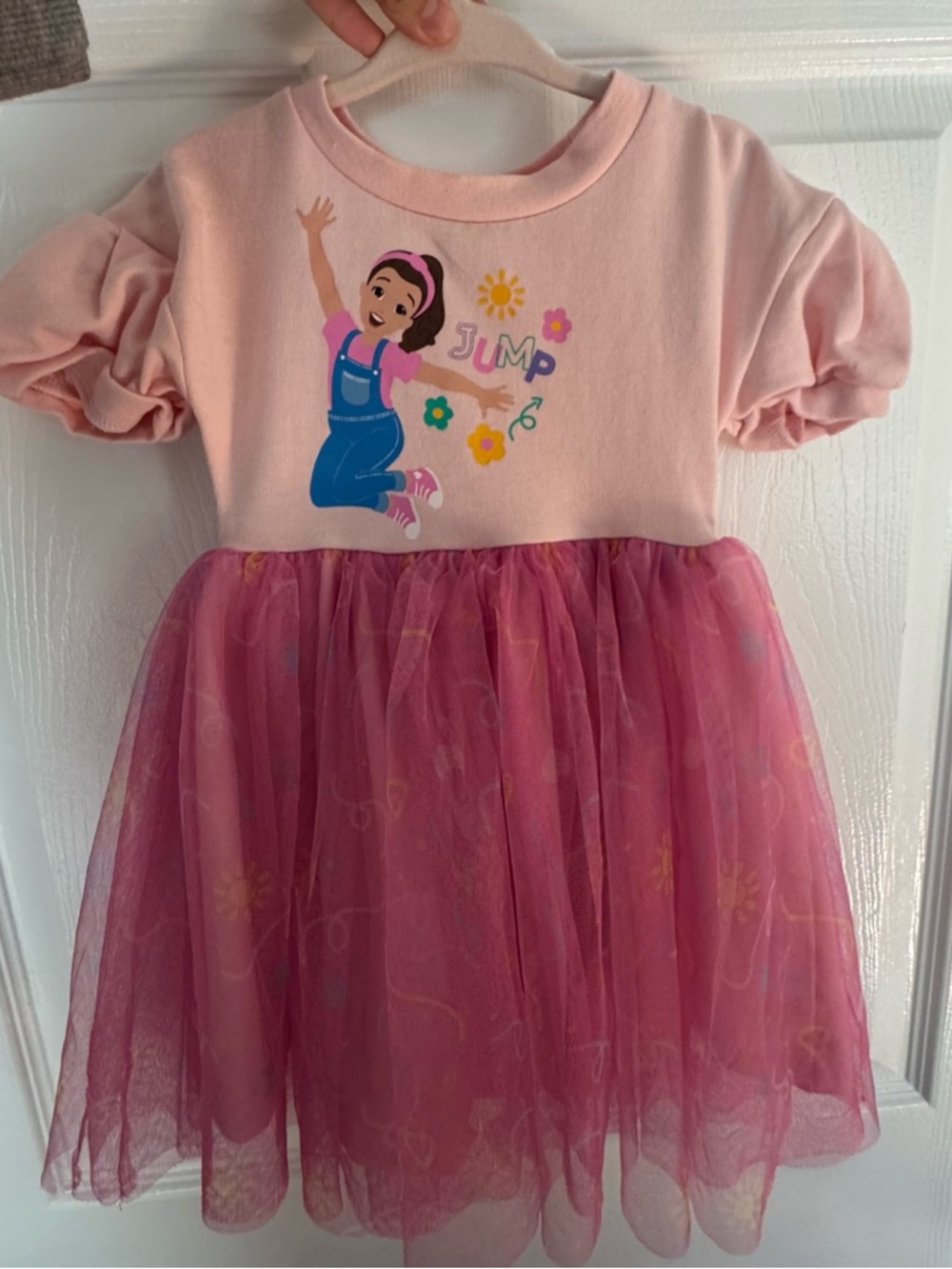 Ms Rachel Toddler Girls' Pink Tulle Skirt Casual Dress